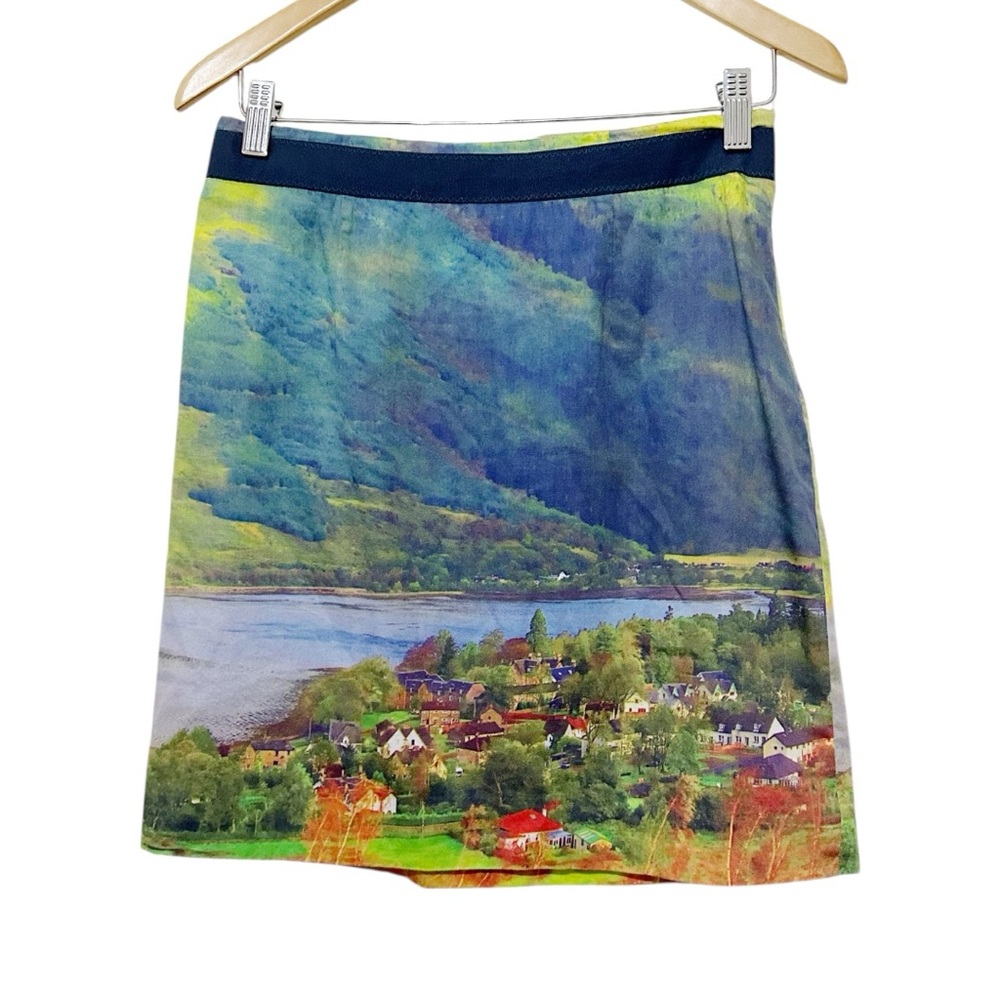 Meadow Rue Multicolor Scenic Pencil Skirt